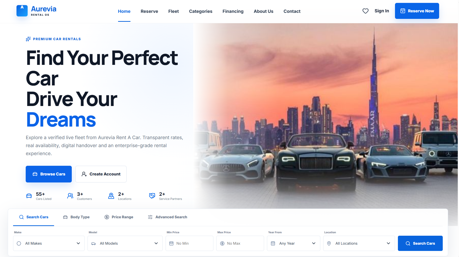 AUREVIA CAR RENTAL OS